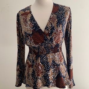 Veronica M Crossover Peplum Top, XS